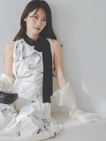 【WEB限定カラーあり】リボンディテールカーデセットワンピース SNIDEL スナイデル ワンピース・ドレス ワンピース ホワイト【送料無料】[Rakuten Fashion]