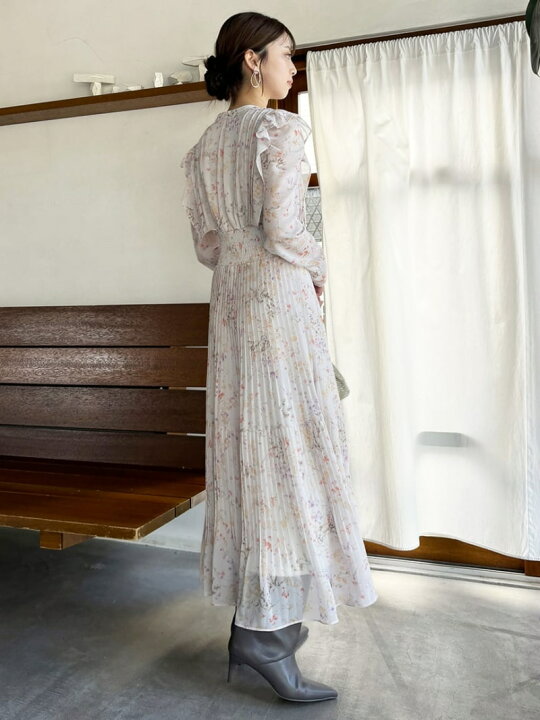楽天市場】【SALE／50%OFF】ウエストシャーリングプリーツワンピース  
