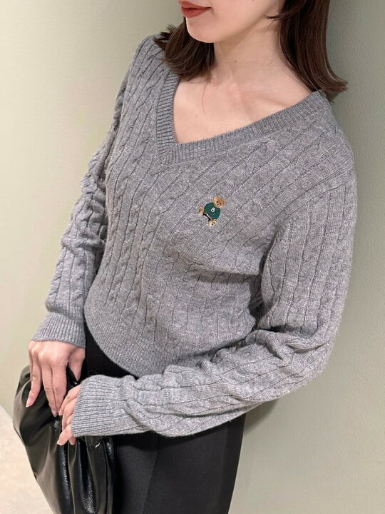 楽天市場】【BEARPAW】ケーブルニットプルオーバー SNIDEL スナイデル 