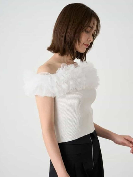 楽天市場】【SALE／50%OFF】ボリュームチュールドッキングニットプル 