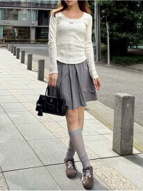 【SALE／40%OFF】【SNIDEL×PUMA】レイヤードカットソー SNIDEL スナイデル トップス スウェット・トレーナー グレー ホワイト【RBA_E】【送料無料】[Rakuten Fashion]