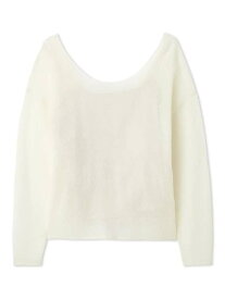 2WAYベビーアルパカニットプルオーバー SNIDEL スナイデル トップス ニット ピンク グレー ホワイト【送料無料】[Rakuten Fashion]