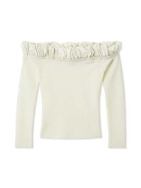 バルーンフリルニットプルオーバー SNIDEL スナイデル トップス ニット ブラック【送料無料】[Rakuten Fashion]