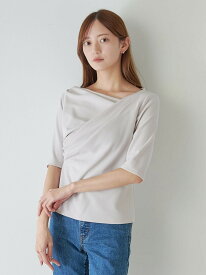 【SALE／50%OFF】ワンショルダードレープカットソー SNIDEL スナイデル トップス スウェット・トレーナー ブラック【RBA_E】【送料無料】[Rakuten Fashion]