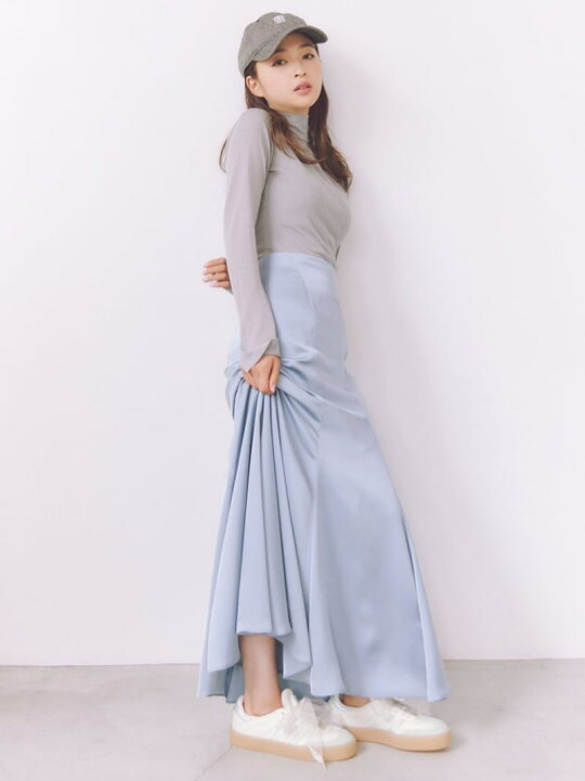 楽天市場】【SALE／50%OFF】サテンエスカルゴスカート SNIDEL 