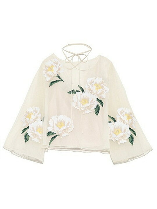 楽天市場】【SALE／40%OFF】チュールエンブロイダリーブラウス SNIDEL  