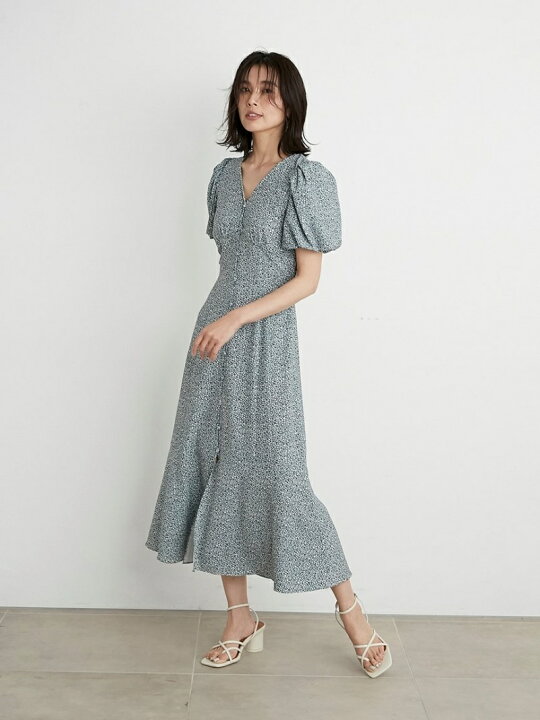 楽天市場】【SALE／50%OFF】フロントボタンプリントナローワンピース  