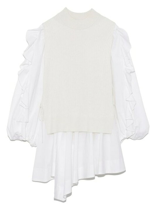 楽天市場】【SALE／50%OFF】ニットドッキングパフスリブラウス SNIDEL 