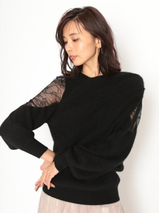 楽天市場】【SALE／50%OFF】アシメレースコンビニットプルオーバー  