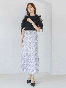 �ySALE�^50%OFF�z���[�X�v�����g�i���[�X�J�[�g SNIDEL �X�i�C�f�� �X�J�[�g �����O�E�}�L�V�X�J�[�g �O���[�yRBA_E�z�y���������z[Rakuten Fashion]