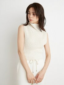 【SALE／50%OFF】ニットベスト SNIDEL スナイデル トップス ニット ホワイト ピンク【RBA_E】【送料無料】[Rakuten Fashion]