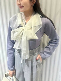 【SALE／50%OFF】シアーカラーニットカーデプルオーバー SNIDEL スナイデル トップス ニット【RBA_E】【送料無料】[Rakuten Fashion]