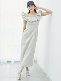 【SALE／50%OFF】パフスリワンピース SNIDEL スナイデル ワンピース・ドレス ワンピース ブラック ピンク【RBA_E】【送料無料】[Rakuten Fashion]