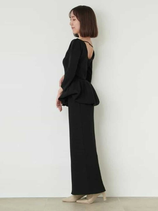 楽天市場】【SALE／50%OFF】ペプラムニットセットアップ SNIDEL 