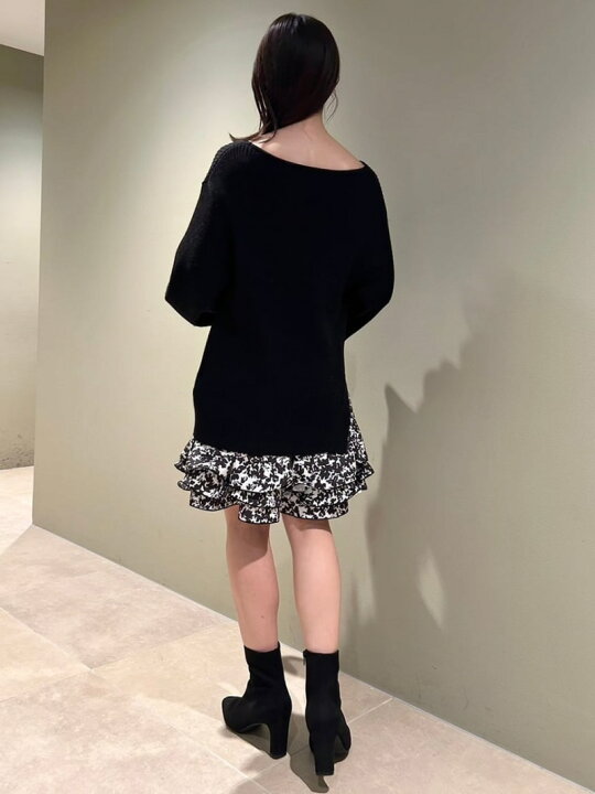 楽天市場】【SALE／50%OFF】デザインフリルレイヤードミニニット 