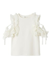 【SALE／50%OFF】プリーツフリルカットプルオーバー SNIDEL スナイデル トップス スウェット・トレーナー ブラック ホワイト【RBA_E】【送料無料】[Rakuten Fashion]