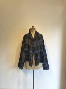 Honnete(�I�l�b�g)Gathered Cardy Shirring Check