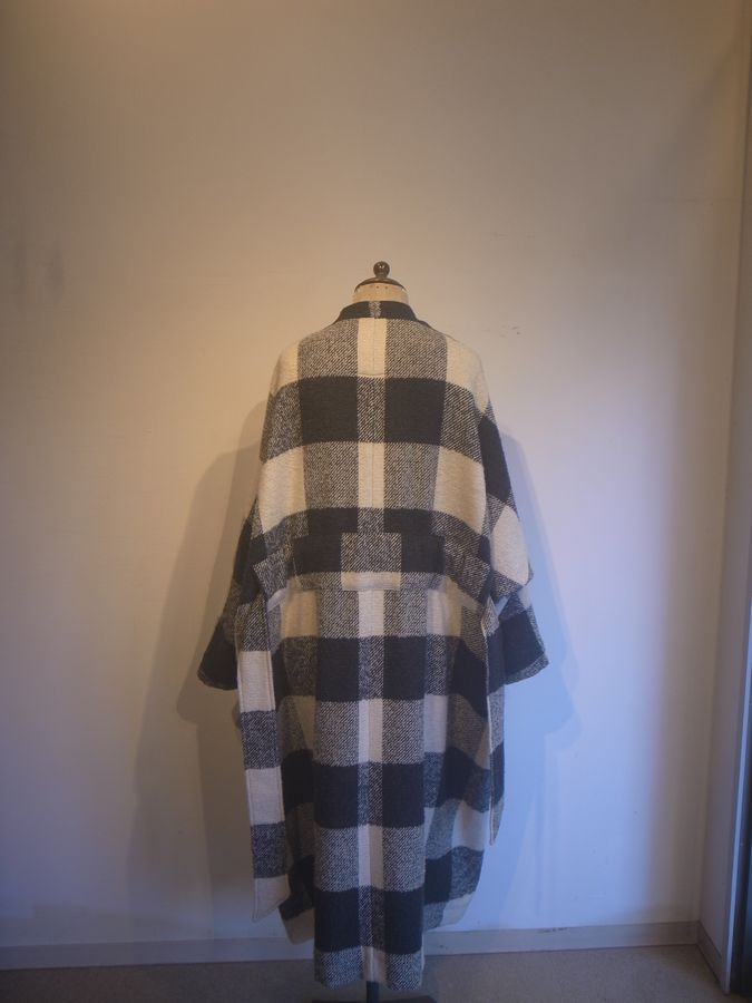 楽天市場】Honnete(オネット)Dolman Gown Coat Loop Tweed Check