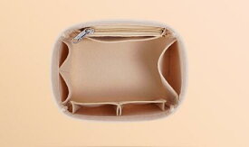 バッグインバッグ ピコタン 小さめ 自立 エルメス PICOTIN18 22対応 型崩れ防止 軽い 整理 洗える 仕切りファスナー 軽量 収納力抜群 自立高級フェルト使用 インナーバッグ バッグインバッグ ピコタン Ponon