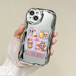 labubu���^���b�N�N���[���g�`�V�F���f�� TPU�X�}�z�P�[�X �ϏՌ� �����J�[�g �D�[���L�����N�^�[ �������X�}�z�J�o�[ �Ή� iPhone17 �P�[�X iPhone16e iPhone17Pro �P�[�X iPhone15 iPhone16 �P�[�X iPhon