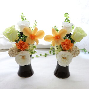 初盆 お供え 父の日参り 母の日参り 喪中見舞い プリザーブドフラワー お供え 仏花 お盆 仏壇 花 お供え 花 アレンジメント 花 一周忌 お悔やみ 仏花 一対 仏花 プリザーブドフラワー お悔や