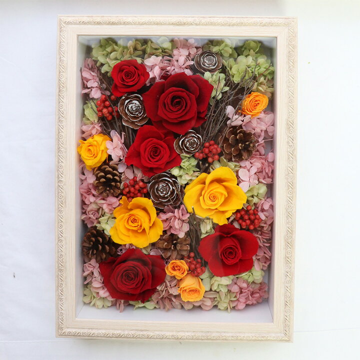 楽天市場 開業祝い 開店祝い 退職祝い 開院祝い 移転祝い フラワーフレーム プリザーブドフラワー 壁掛け 女性 プリザーブドフラワー 壁掛け 額縁アレンジ フレーム インテリア 開店祝い 花 おしゃれ 開院祝い 就任祝い プレゼント 昇格祝い 昇進祝い 額縁アレンジ 高級