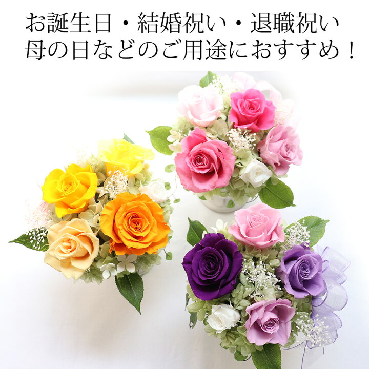 楽天市場 結婚式 電報 祝電 誕生日プレゼント プリザーブドフラワー 新築祝い 誕生日 結婚祝い お見舞い プレゼント 退職祝い 女性 花 男性 上司 定年 誕生日 結婚記念日 おしゃれ 花 米寿 お祝い 妻 両親 還暦祝い 還暦 父 母 祝電 退職 出産祝い マダムローズミニュー