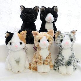 プレゼント 猫好き 猫 ねこ ぬいぐるみ 三毛猫 黒猫 サバトラ 黒猫 茶トラ プレゼント ギフト 子供 彼女 にゃんこ かわいい 贈り物 おじいちゃん おばあちゃん　発表会 子供 誕生日 女の子 猫好き 男の子 入学祝い 卒園祝い お見舞い 猫グッズ 雑貨「猫のぬいぐるみ」