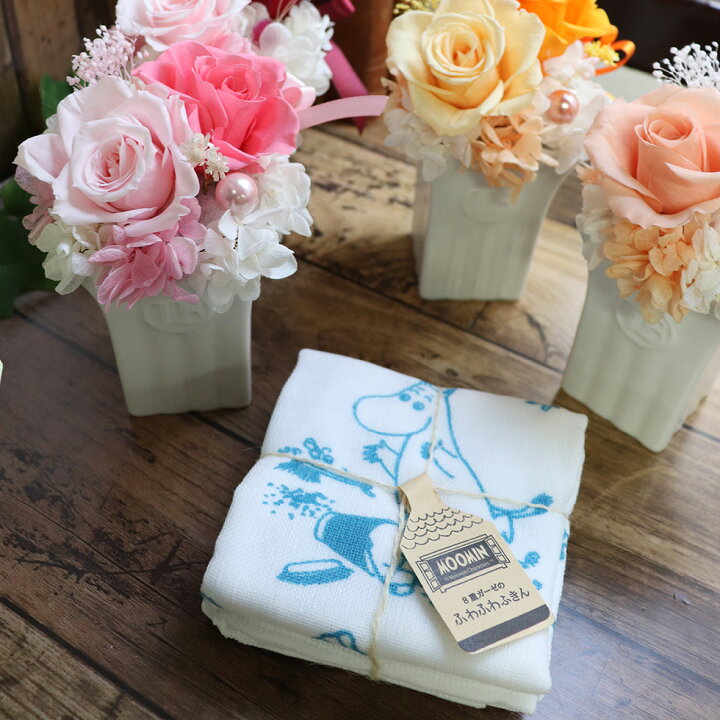 楽天市場 母 誕生日 プレゼント 22 お母さん 誕生日プレゼント 母 誕生日 花 ギフト 母の日アレンジメント プレゼント ムーミン 雑貨 お母さん 誕生日 和雑貨 てぬぐい 手ぬぐい 春 ガーゼ ふきん 蚊帳ふきん おしゃれ かわいい 花 プリザーブドフラワー 花とふきん