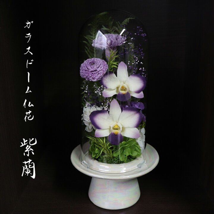 楽天市場】仏花 プリザーブドフラワー ドーム 仏壇用 プリザーブド  