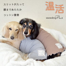 スリットリブはらまき はらまき　腹巻き　犬用腹巻き　ペット　ペットグッズ　あたため　着せやすい　犬 ボディーウォーマー 腸活 冷房対策 シニア パピー 犬 服 介護 snowdrop　ゆうパケット対応
