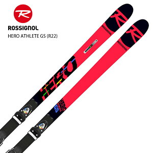 スキー板 メンズ レディース ROSSIGNOL ロシニョール＜2022＞ HERO ATHLETE GS R22 + SPX 15 ROCKERACE BLACK ICON ビンディング セット 取付無料 21-22 旧モデル〔SA〕