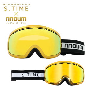 スキーゴーグル STIME×nnoum NNOUM ノアム NN22STIMEGL01 トーリックレンズ S.TIMEコラボ ハードケース付き シリアルナンバー刻印 金 ゴールド【送料無料】