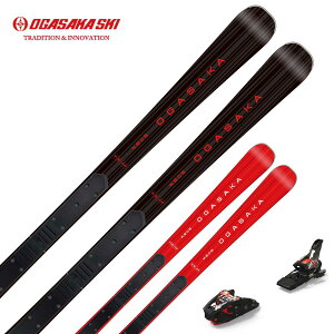 OGASAKA オガサカ スキー板 メンズ レディース<2026>KEO'S 〔ケオッズ〕 KS-AP BK/RD + FM585 + マーカー XCOMP 12 ビンディング セット 取付無料