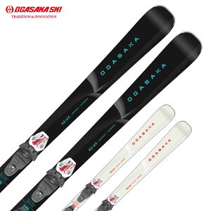 OGASAKA オガサカ スキー板 メンズ レディース<2026>KEO'S 〔ケオッズ〕 KS-UX BK/WT + SLR 10 GW WT/BK/RDビンディング セット 取付無料【グリップウォーク対応】