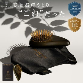 【テレビ紹介】 ＼楽天総合1位／ SNOW FOX SKINCARE プレミアム FOX ゴースト ヘアブラシ スノーフォックス 頭皮ケア ヘアケア 引っ越し ヘアブラシ 毛穴 洗浄 お風呂 ギフト プレゼント 髪の毛 サラサラ 艶髪 ヘアケア 敬老の日 退職 入学 就職 即納