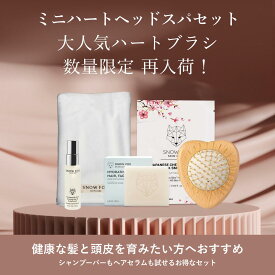 【ラスト入荷、在庫限り完売】楽天ランキング4冠 SNOW FOX SKINCARE プレミアム FOX カッサ ウッド ミニハート ヘアブラシ おすすめ ヘアブラシ ヘアケア スノーフォックス マッサージ ギフト プレゼント 頭皮 ブラシ スカルプ 美顔器