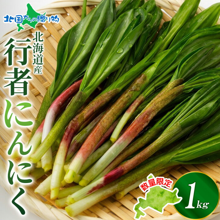 楽天市場】北海道産 行者にんにく 生冷蔵 予約（500g4980円・1kg6580円 