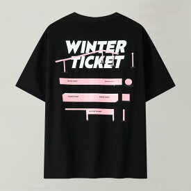 Winter Ticket パークシリーズ Tシャツ アーティスト コブランディング 24/25モデル freestyle ski フリースタイルスキーウェアメンズ トップス カットソー Tシャツ 半袖 Oversize Tシャツ