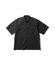 【P5倍 2日間限定】【スノーピーク 公式】 Snow Peak ComfortFlex S/S Shirt SH-26SU007 半袖シャツ ストレッチ 軽量 リサイクルポリエステル 動きやすい 通気性 蒸れにくい 快適 リラックスシルエット ポケット付き 機能性 日常使い アウトドア キャン