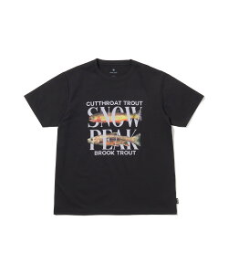 �y�艿7,700�~�zsnowpeak Famous Trout Dry T-Shirt TS-26SU009 �v�����g T�V���c �O���t�B�b�N ���� �N���[�l�b�N �t�B�b�V���O �A�E�g�h�A �z������ �h���C ���K�f�� �{�b�N�X�V���G�b�g ���C�h�V���G�b