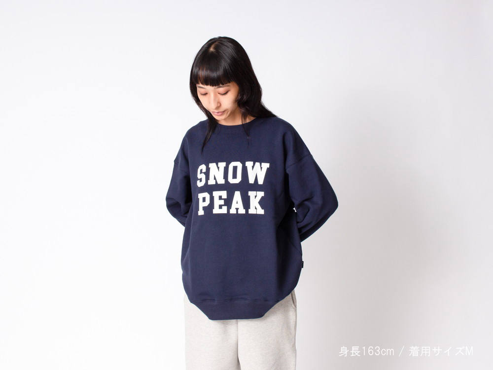snowpeak SP Felt Logo Sweatshirt Pullover SP-SW-23AU001 キャンプ