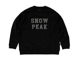【マラソン限定 ポイント5倍】【 スノーピーク 公式 】snowpeak SP Felt Logo Sweatshirt Pullover SP-SW-23AU001 スウェット パーカー メンズ レディース 旅行 登山 バーベキュー キャンプ アウトドア ファッション アパレル