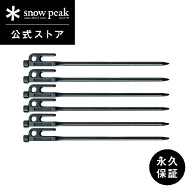 【 スノーピーク 公式 】【永久保証付】snowpeak ソリッドステーク30 6本セット R-103-1 キャンプ アウトドア