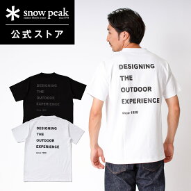 【 スノーピーク 公式 】snowpeak SNOW PEAK Reflector Message T shirt SP-TS-23AU001 キャンプ アウトドア