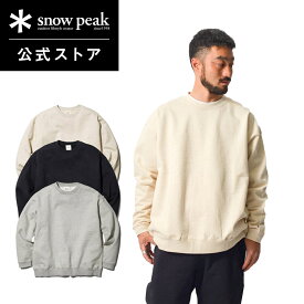 【スノーピーク 公式】snowpeak Recycled Cotton Sweat Crewneck SW-22SU401R スウェット パーカー クルーネック メンズ レディース 旅行 登山 バーベキュー キャンプ アウトドア ファッション アパレル
