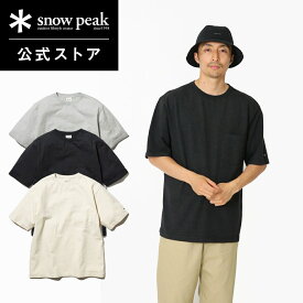 【 スノーピーク 公式 】snowpeak Recycled Cotton Heavy T-shirt TS-22SU401R Tシャツ ティーシャツ メンズ レディース 旅行 登山 バーベキュー キャンプ アウトドア ファッション アパレル