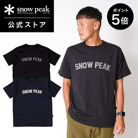 【マラソン×週末限定 5%OFF×P5倍】【 スノーピーク 公式 】【オンライン限定】snowpeak SNOW PEAK Felt Logo T shirt SP-TS-23AU002 Tシャツ ティーシャツ メンズ レディース 旅行 登山 バーベキュー キャンプ アウトドア ファッション アパレル