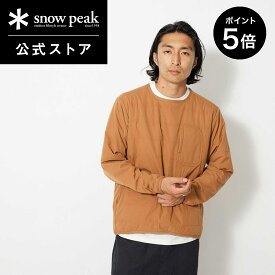 【マラソン開始2日間限定 5％OFF＆P5倍】【 スノーピーク 公式 】snowpeak Flexible Insulated Pullover Brown SW-23SU002 プロオーバー アウター ブラウン ユニセックス ダウン 旅行 登山 バーベキュー キャンプ アウトドア ファッション アパレル