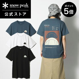 【SS限定 ポイント5倍】【 スノーピーク 公式 】snowpeak Alpha Breeze Typography T-shirt TS-24SU001 Tシャツ ティーシャツ メンズ レディース 旅行 登山 バーベキュー キャンプ アウトドア ファッション アパレル